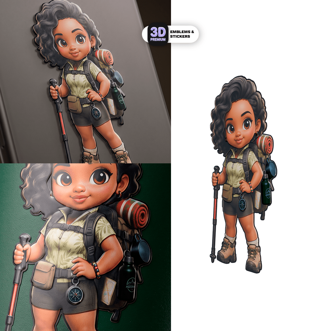 HIKER FEMALE CHIBI - Stickmadly