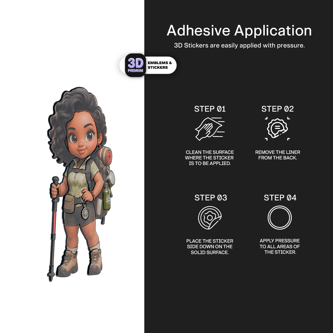 HIKER FEMALE CHIBI - Stickmadly