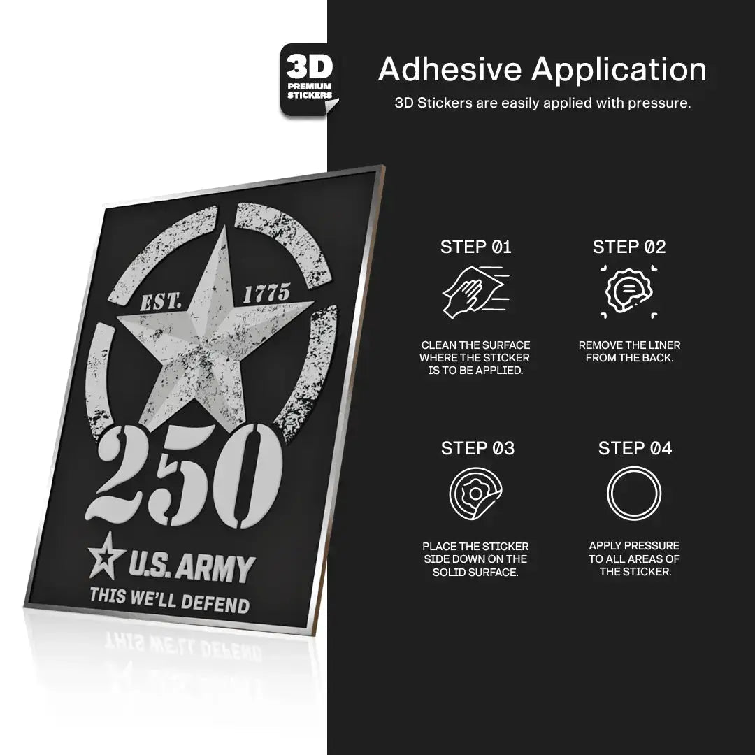 Honor 250 Years of Army Legacy – 5" Collector Sticker - Stickmadly