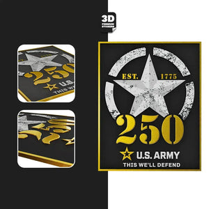 Honor 250 Years of Army Legacy – 5" Collector Sticker - Stickmadly