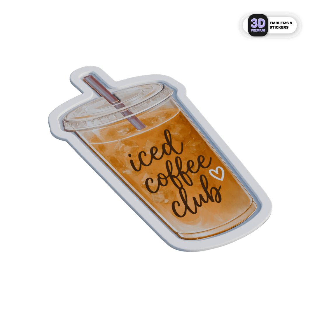 ICED COFFEE CLUB - Stickmadly