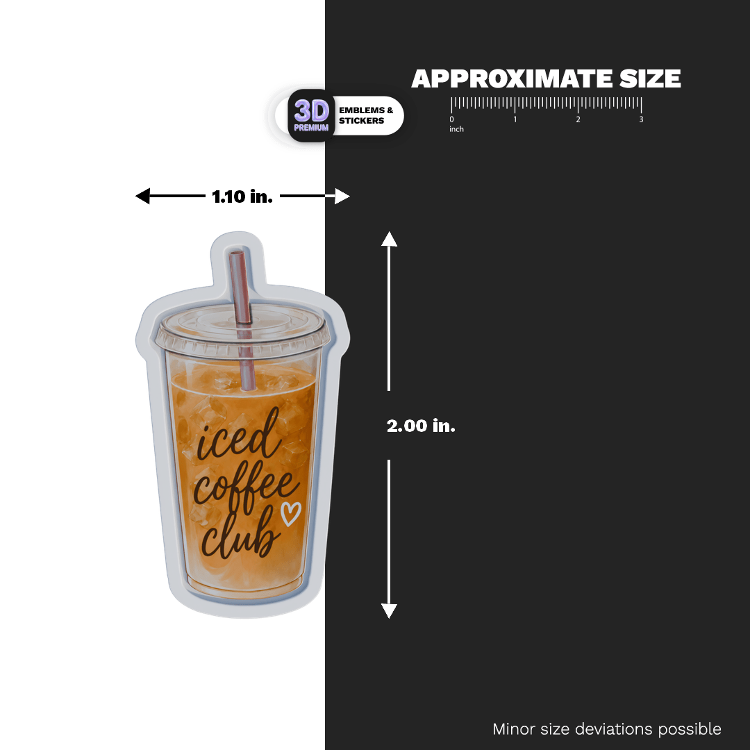 ICED COFFEE CLUB - Stickmadly