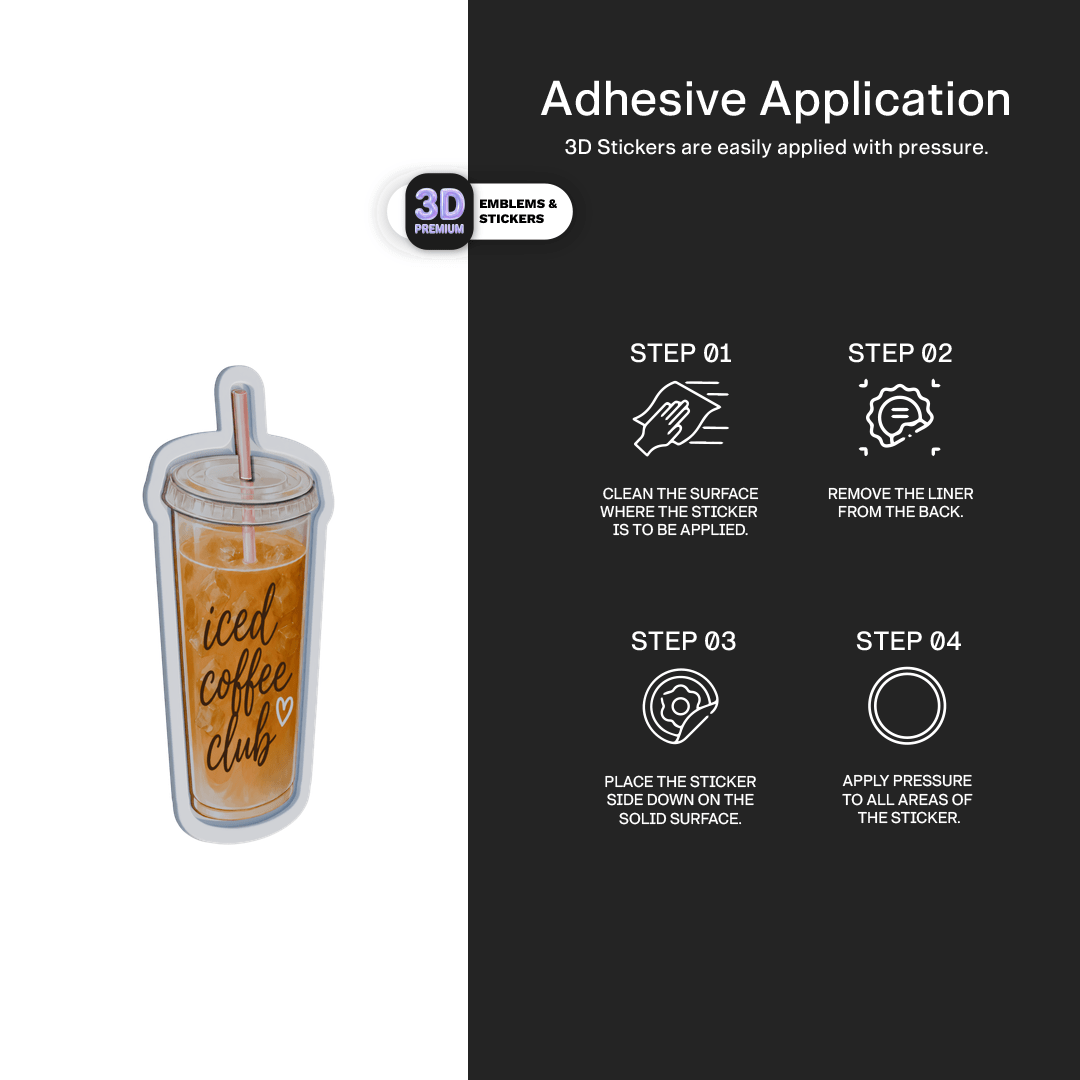 ICED COFFEE CLUB - Stickmadly