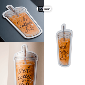 ICED COFFEE CLUB - Stickmadly