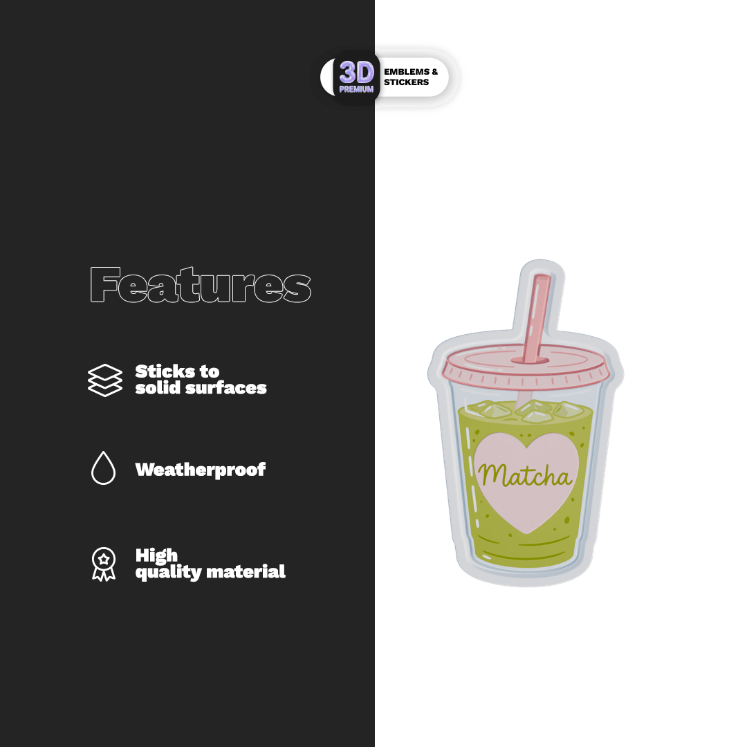 ICED MATCHA CUP - Stickmadly