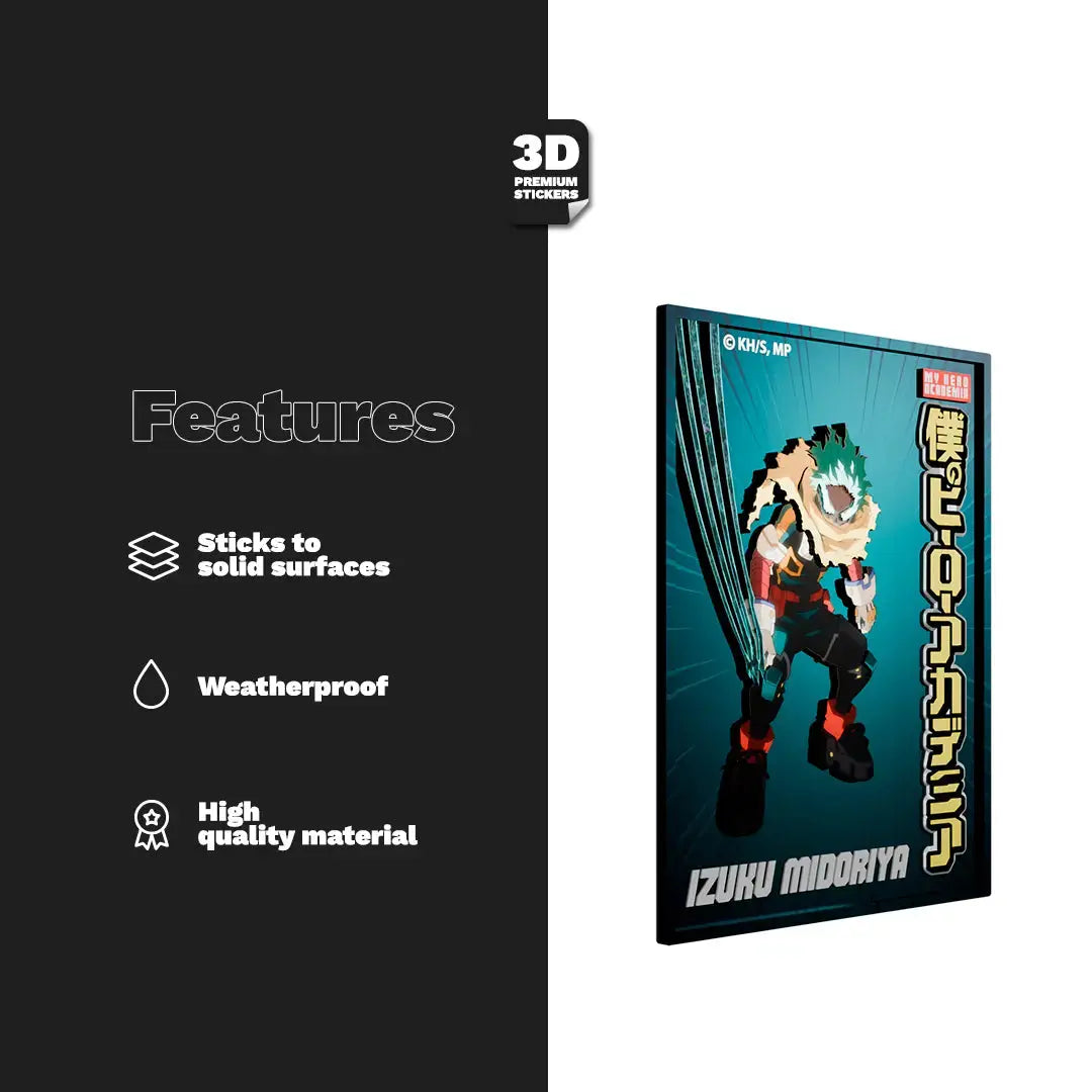 IZUKU MIDORIYA miniposter - Stickmadly