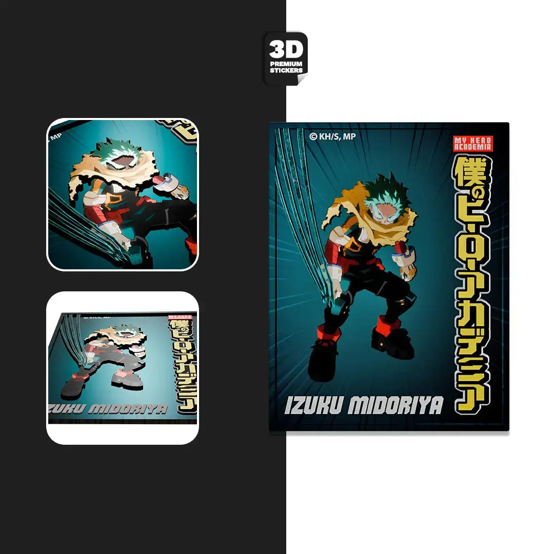 IZUKU MIDORIYA miniposter - Stickmadly