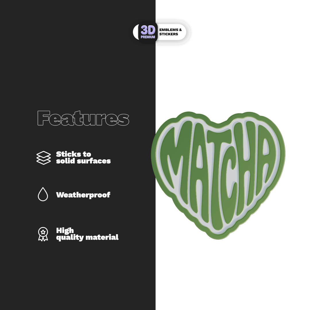 MATCHA HEART - Stickmadly