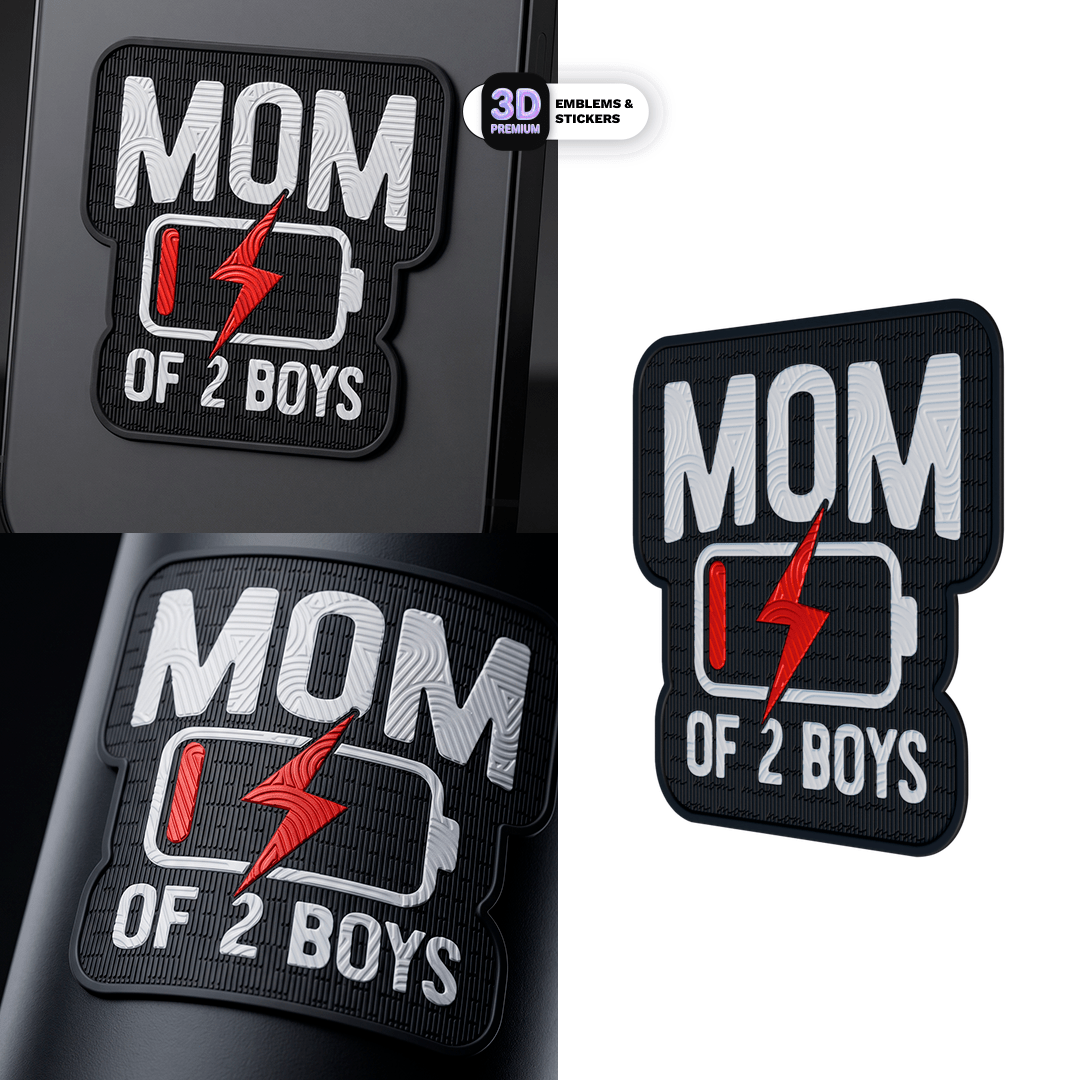 MOM OF 2 BOYS - Stickmadly