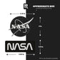 NASA STICKER BLACK & WHITE TWO PACK (Meatball logo 2 Inch and Worm logo 3 Inch) - Stickmadly