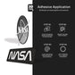 NASA STICKER BLACK & WHITE TWO PACK (Meatball logo 2 Inch and Worm logo 3 Inch) - Stickmadly
