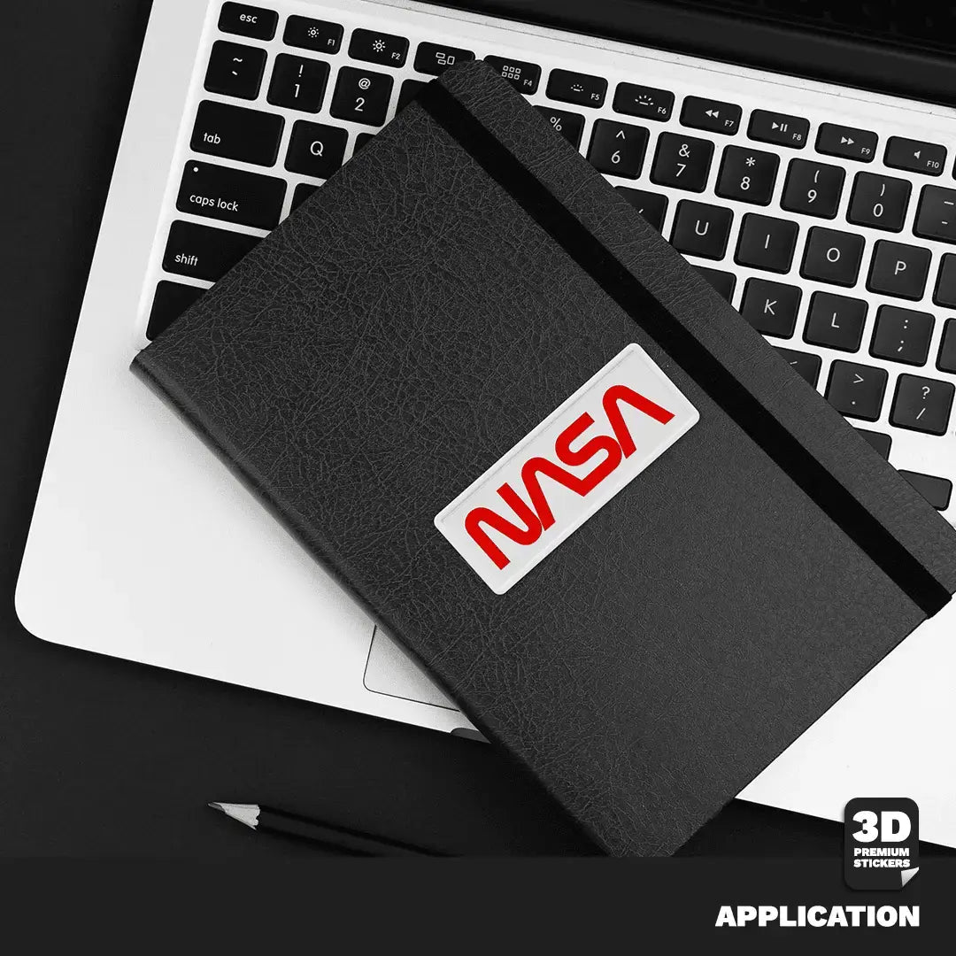 NASA STICKER TWO PACK (Meatball Original logo 2 Inch and Worm logo 3 Inch) - Stickmadly