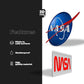 NASA STICKER TWO PACK (Meatball Original logo 2 Inch and Worm logo 3 Inch) - Stickmadly