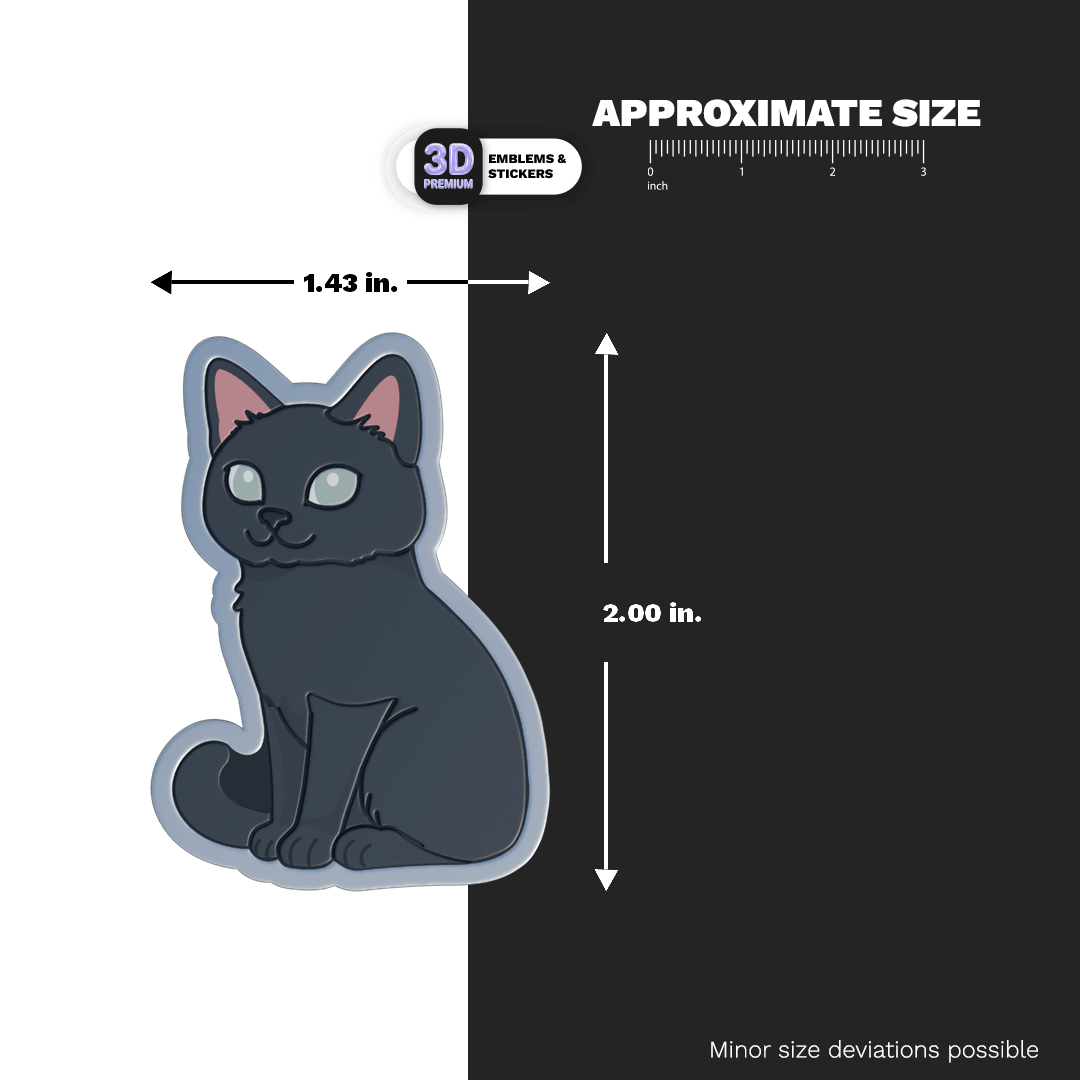NORMAL BLACK CAT - Stickmadly