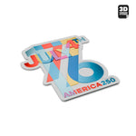 Official America 250th 4th of July 1776 Patriotic Pop Art - Stickmadly