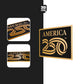 Official America 250th Anniversary Gold rectangle - Stickmadly