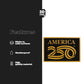 Official America 250th Anniversary Gold rectangle - Stickmadly