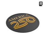 Official America 250th Anniversary Gold Sticker - Stickmadly