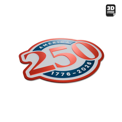 Official America 250th Anniversary Mark Emblem - Stickmadly