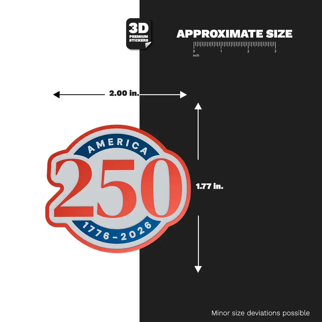 Official America 250th Anniversary Mark Emblem - Stickmadly