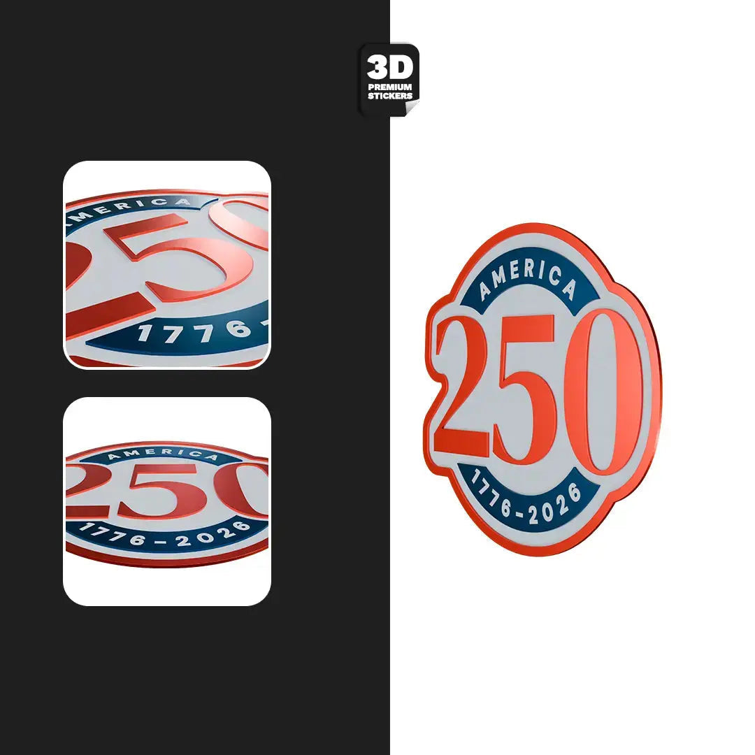 Official America 250th Anniversary Mark Emblem - Stickmadly