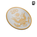 Official America 250th Anniversary National Crest Emblem GOLD - Stickmadly
