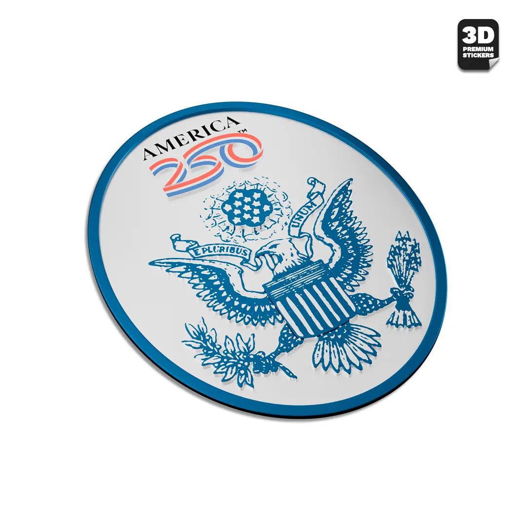 Official America 250th Anniversary National Crest Emblem - Stickmadly