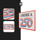 Official America 250th Anniversary rectangle - Stickmadly