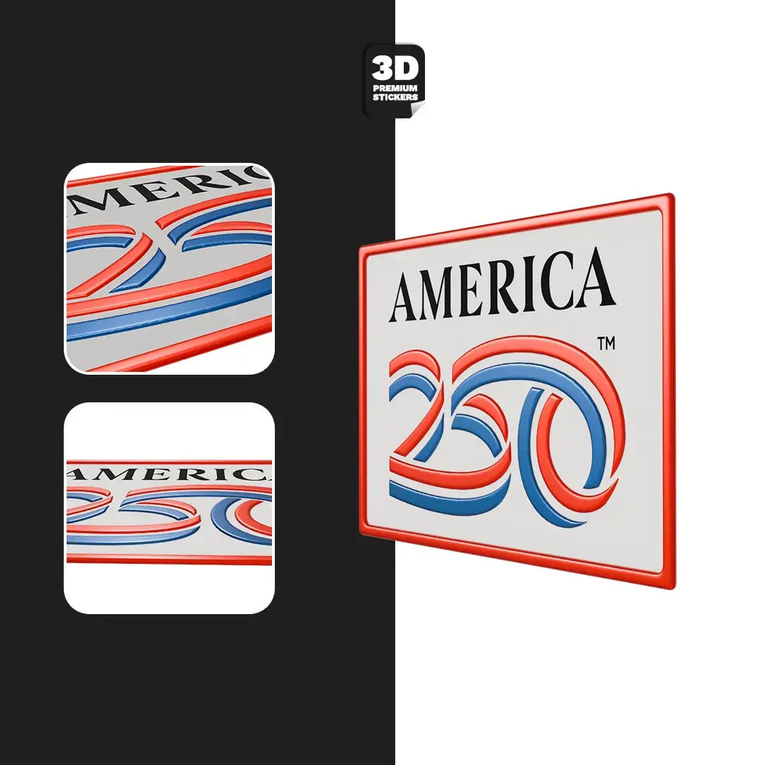 Official America 250th Anniversary rectangle - Stickmadly