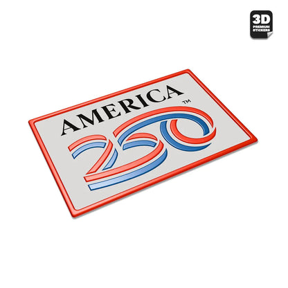 Official America 250th Anniversary rectangle - Stickmadly