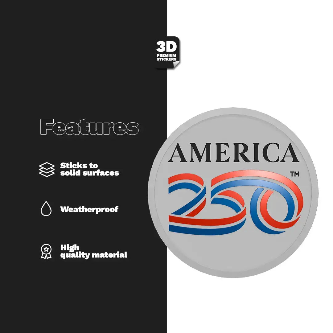Official America 250th Anniversary Sticker - Stickmadly