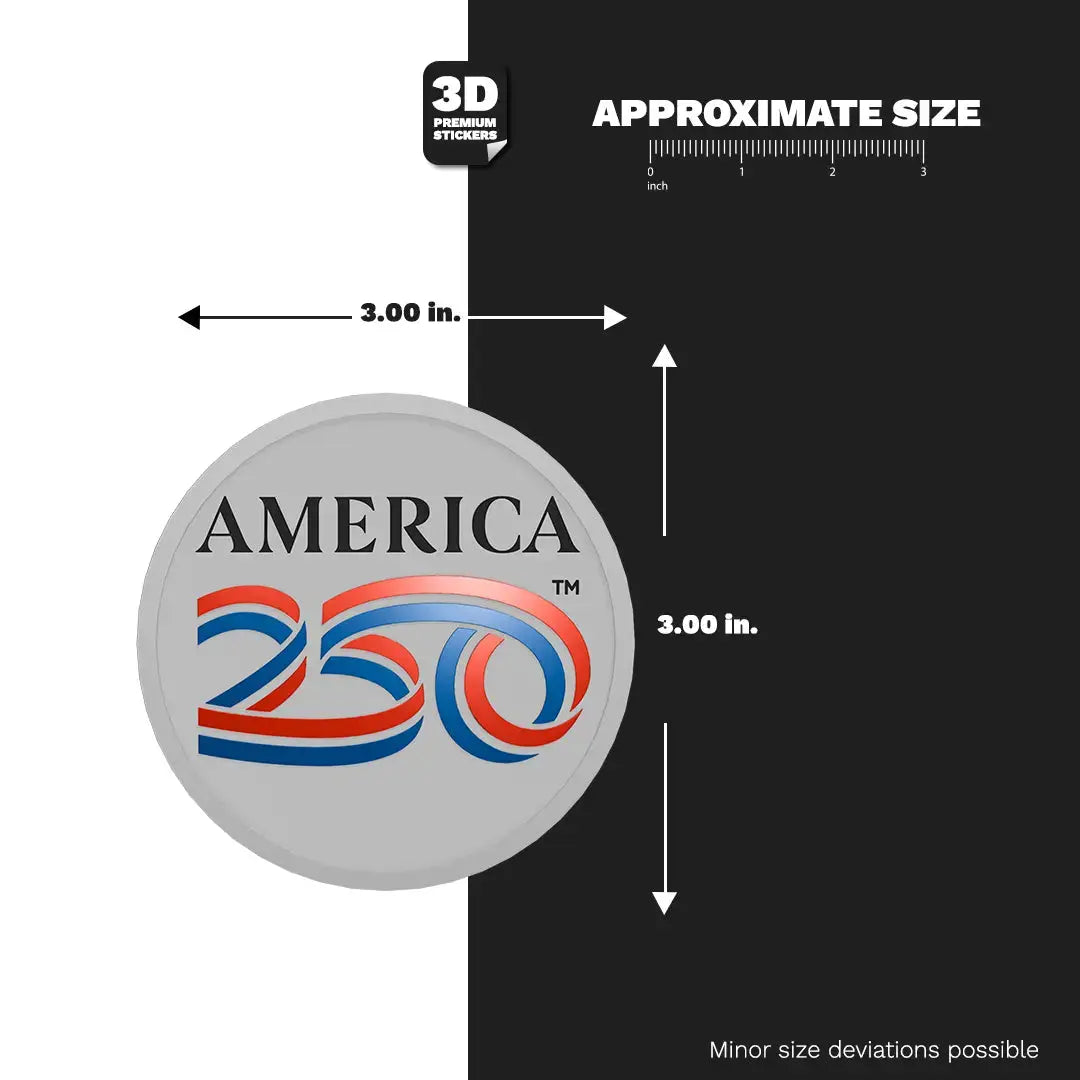 Official America 250th Anniversary Sticker - Stickmadly