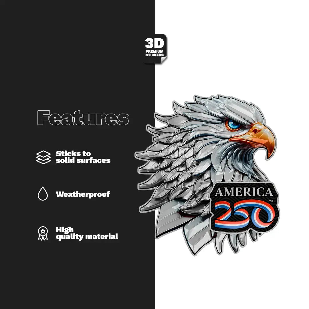 Official America 250th Bald Eagle 2 - Stickmadly
