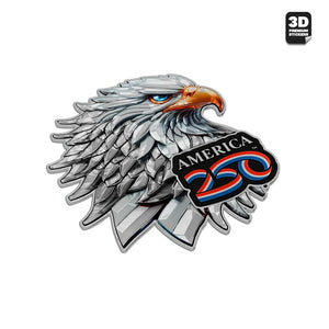 Official America 250th Bald Eagle 2 - Stickmadly