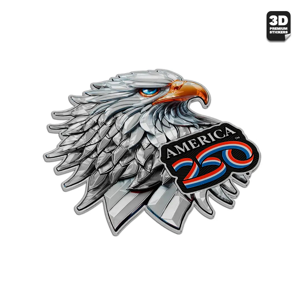 Official America 250th Bald Eagle 2 - Stickmadly