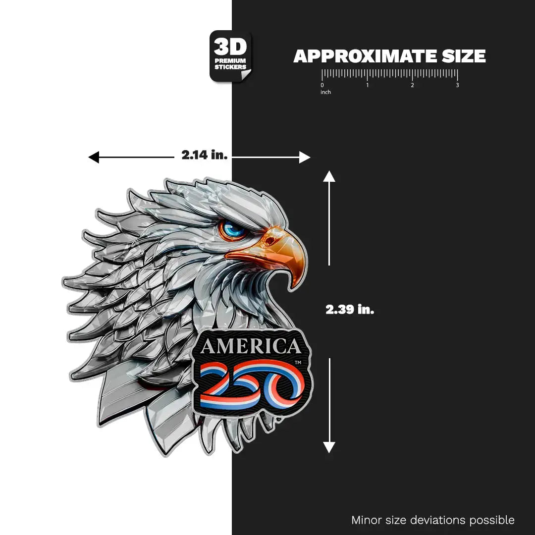 Official America 250th Bald Eagle 2 - Stickmadly