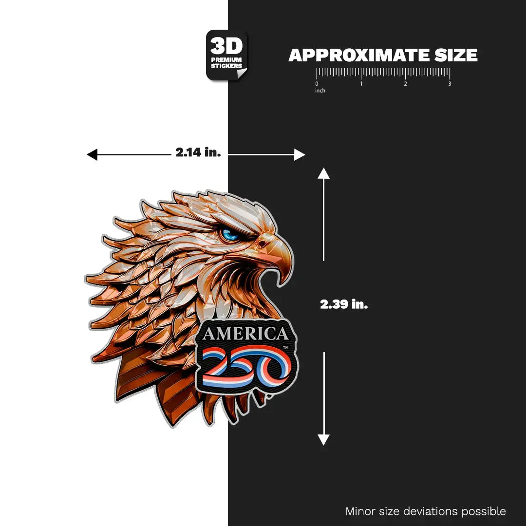 Official America 250th Bald Eagle 3 - Stickmadly