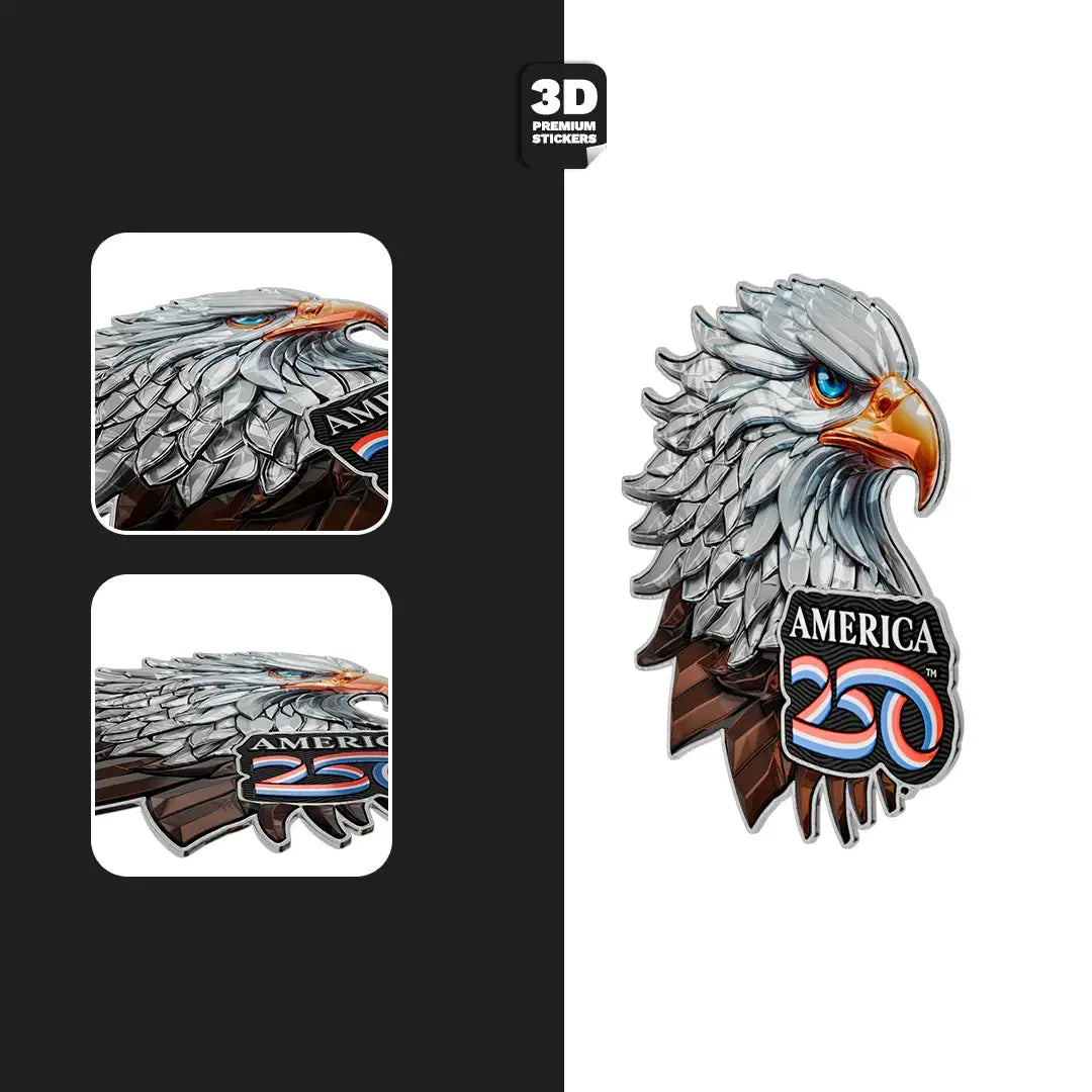 Official America 250th Bald Eagle 4 - Stickmadly