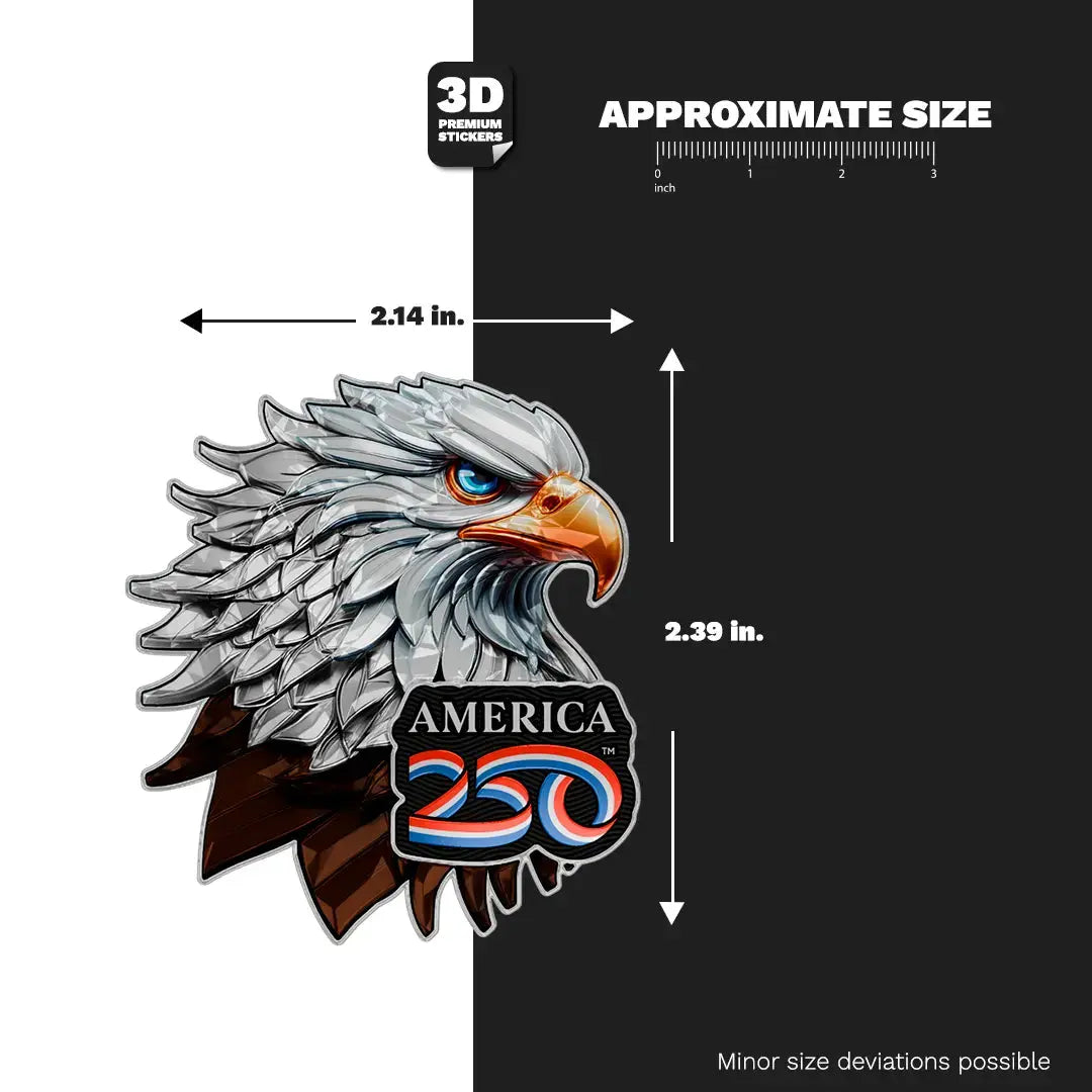 Official America 250th Bald Eagle 4 - Stickmadly