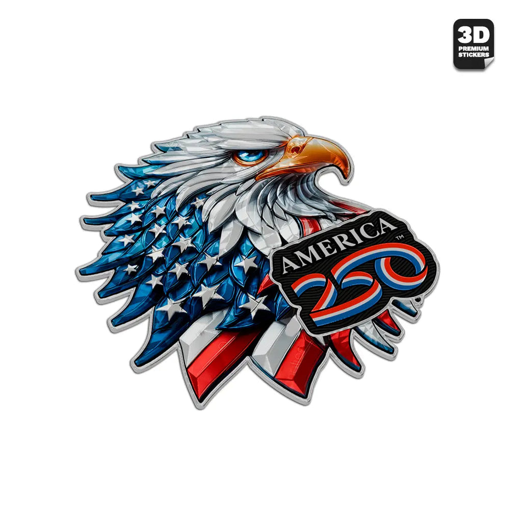 Official America 250th Bald Eagle - Stickmadly