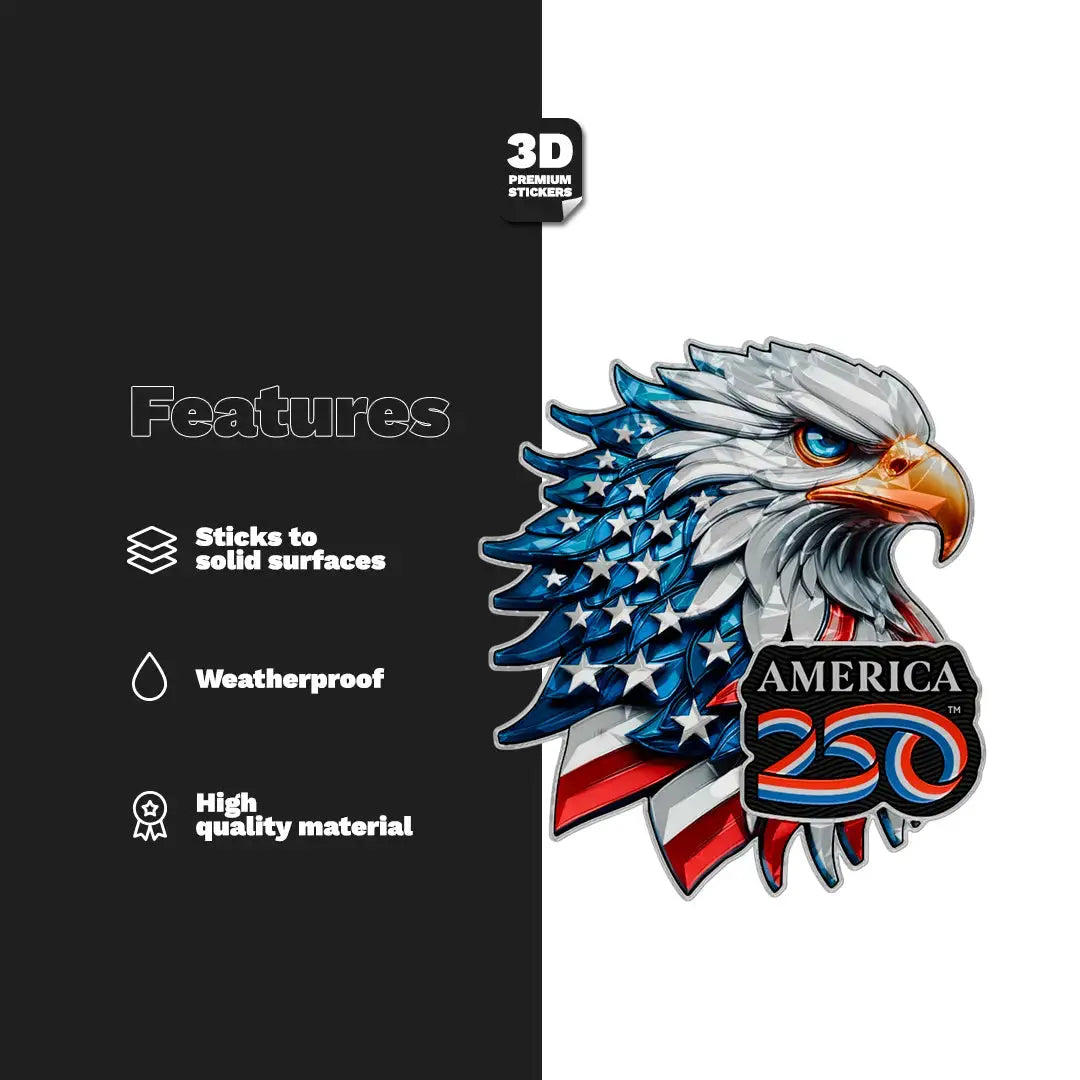 Official America 250th Bald Eagle - Stickmadly