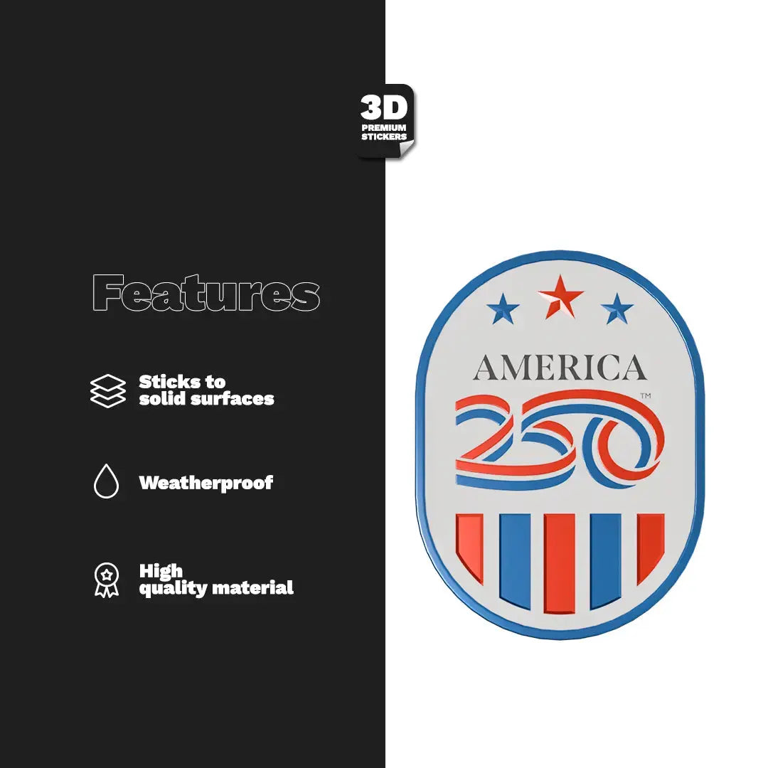 Official America 250th Stars & Stripes Emblem 2 - Stickmadly