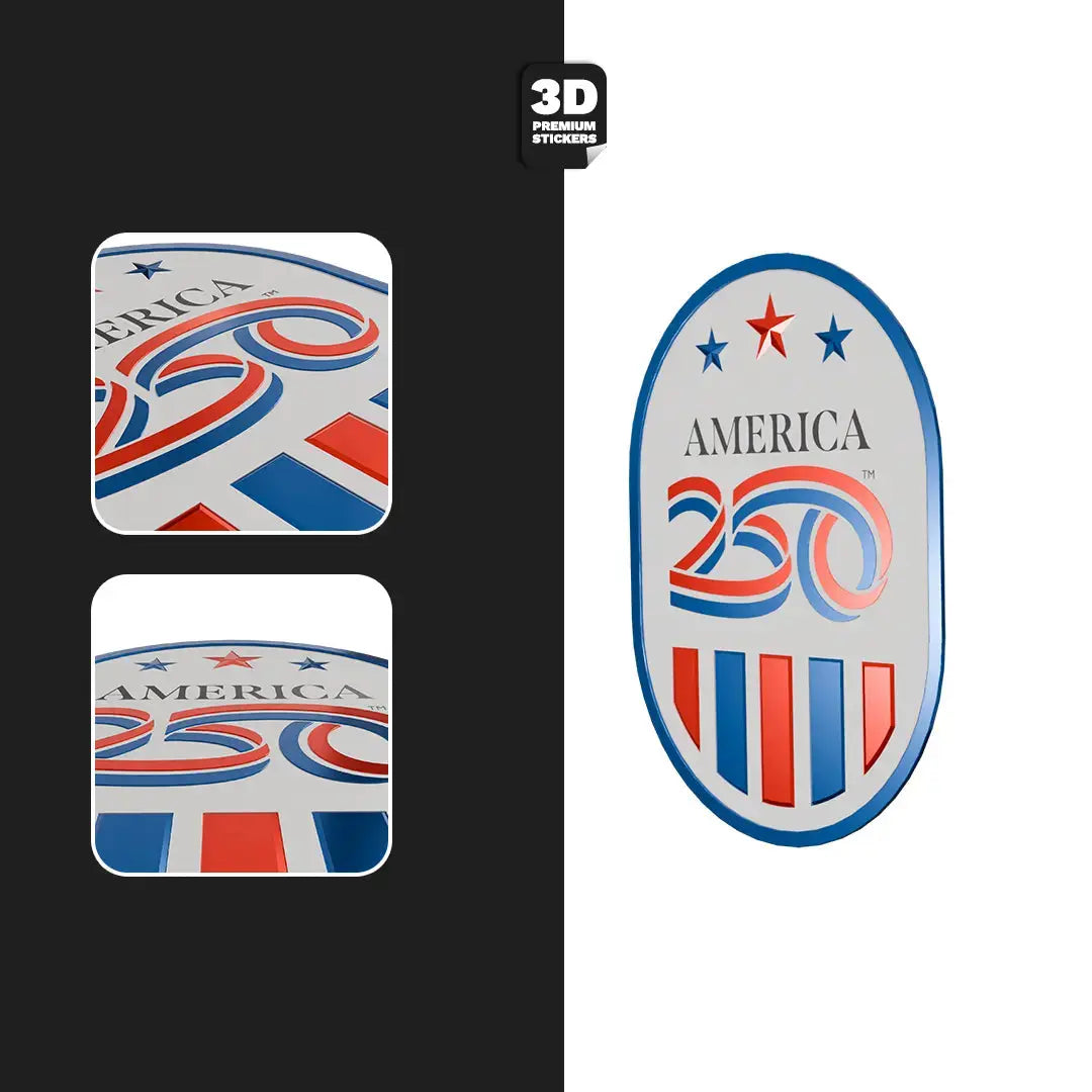 Official America 250th Stars & Stripes Emblem 2 - Stickmadly