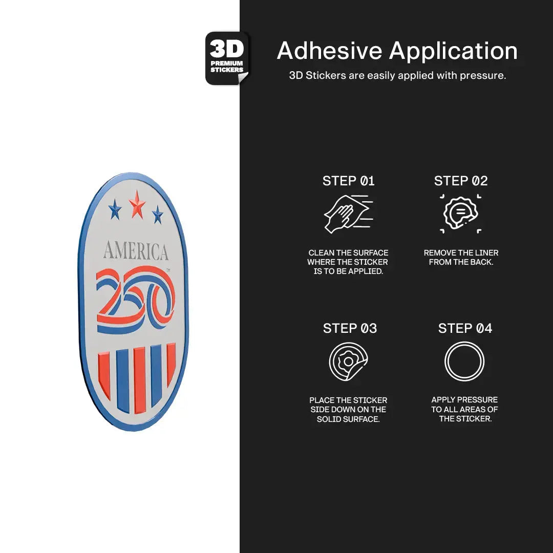 Official America 250th Stars & Stripes Emblem 2 - Stickmadly