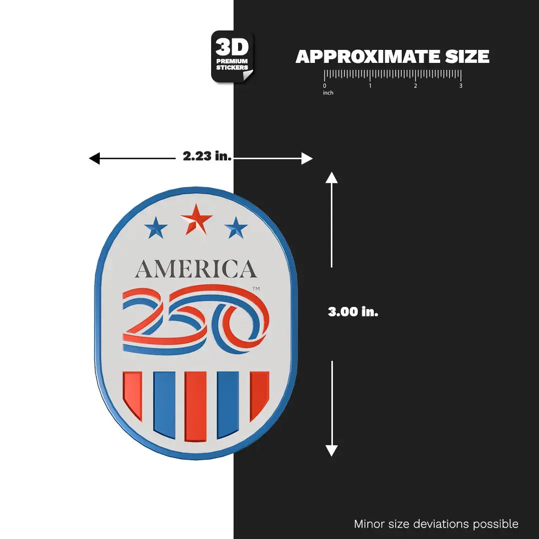 Official America 250th Stars & Stripes Emblem 2 - Stickmadly
