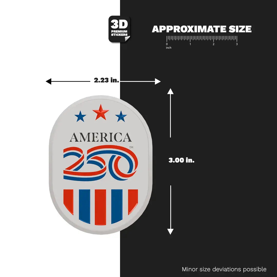 Official America 250th Stars & Stripes Emblem 3 - Stickmadly
