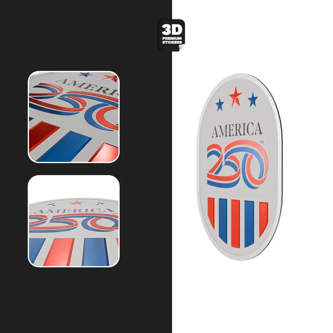 Official America 250th Stars & Stripes Emblem 3 - Stickmadly