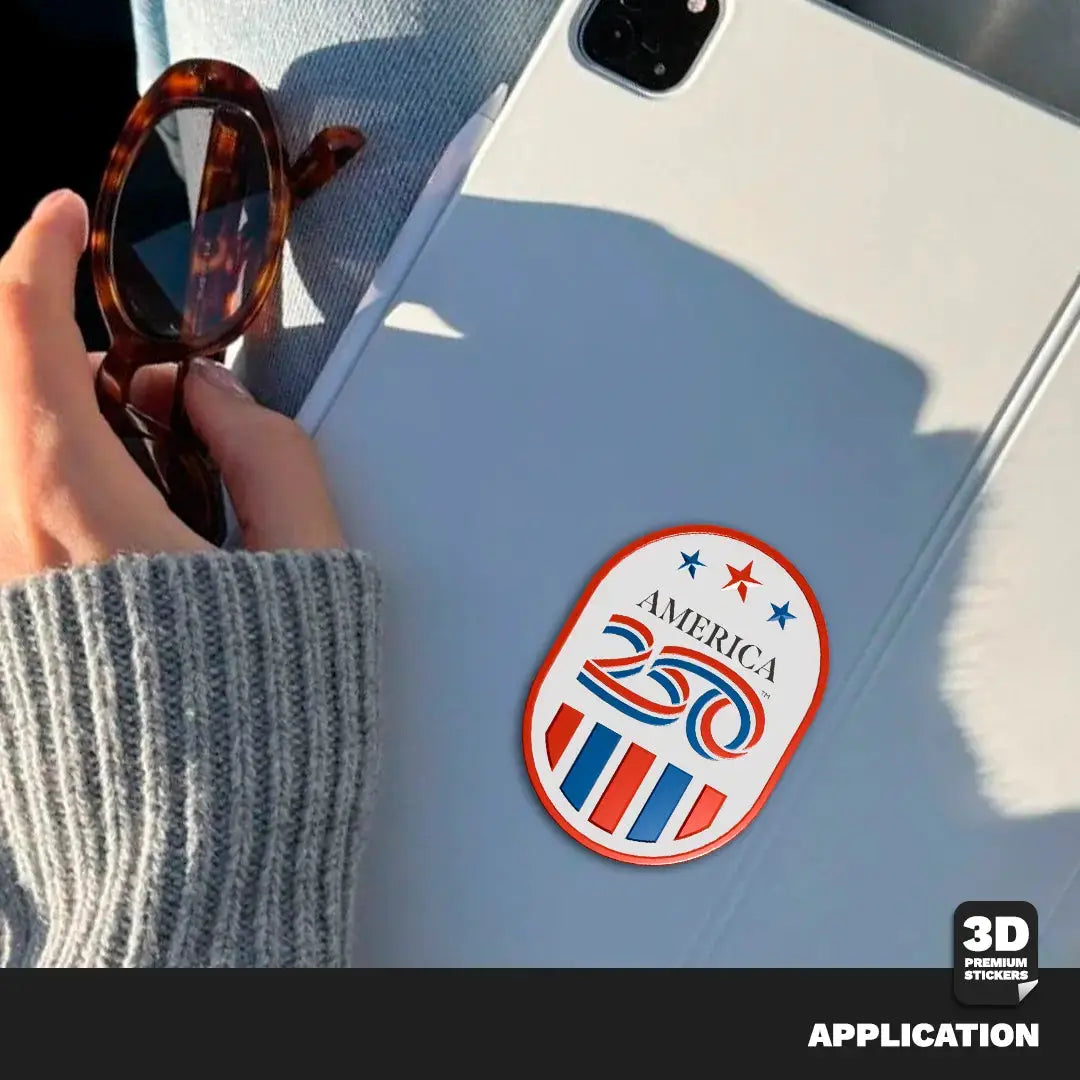 Official America 250th Stars & Stripes Emblem - Stickmadly
