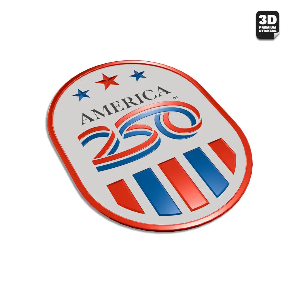 Official America 250th Stars & Stripes Emblem - Stickmadly
