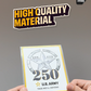 Video 250 Black gold 5'' 3D premium sticker